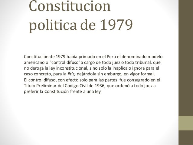 constitucion politica del peru 1979